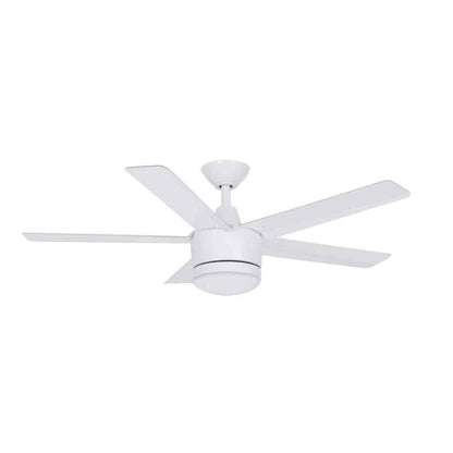 Home Decorators Merwry 48 in. LED Indoor White Ceiling Fan w/ Light Kit + Remote