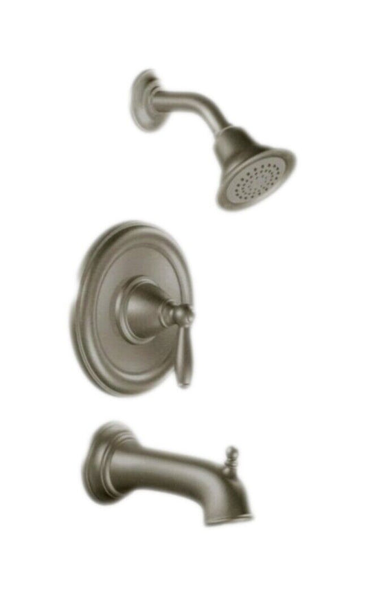MOEN Brantford Single-Handle Tub and Shower Faucet Trim Kit in Brushed Nickel