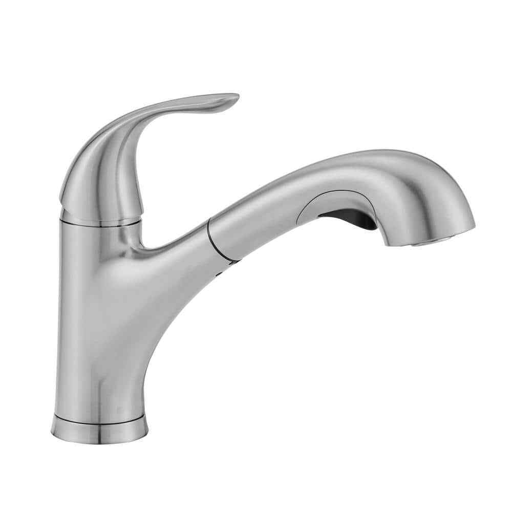 Glacier Bay Market Single-Handle Pull-Out Sprayer Kitchen Faucet Stainless Steel