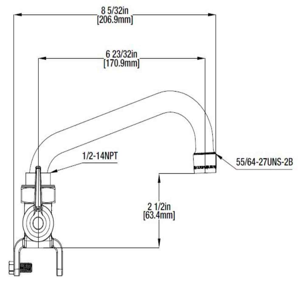 Glacier Bay 2-Handle Laundry Faucet in Rough Brass