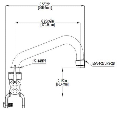 Glacier Bay 2-Handle Laundry Faucet in Rough Brass