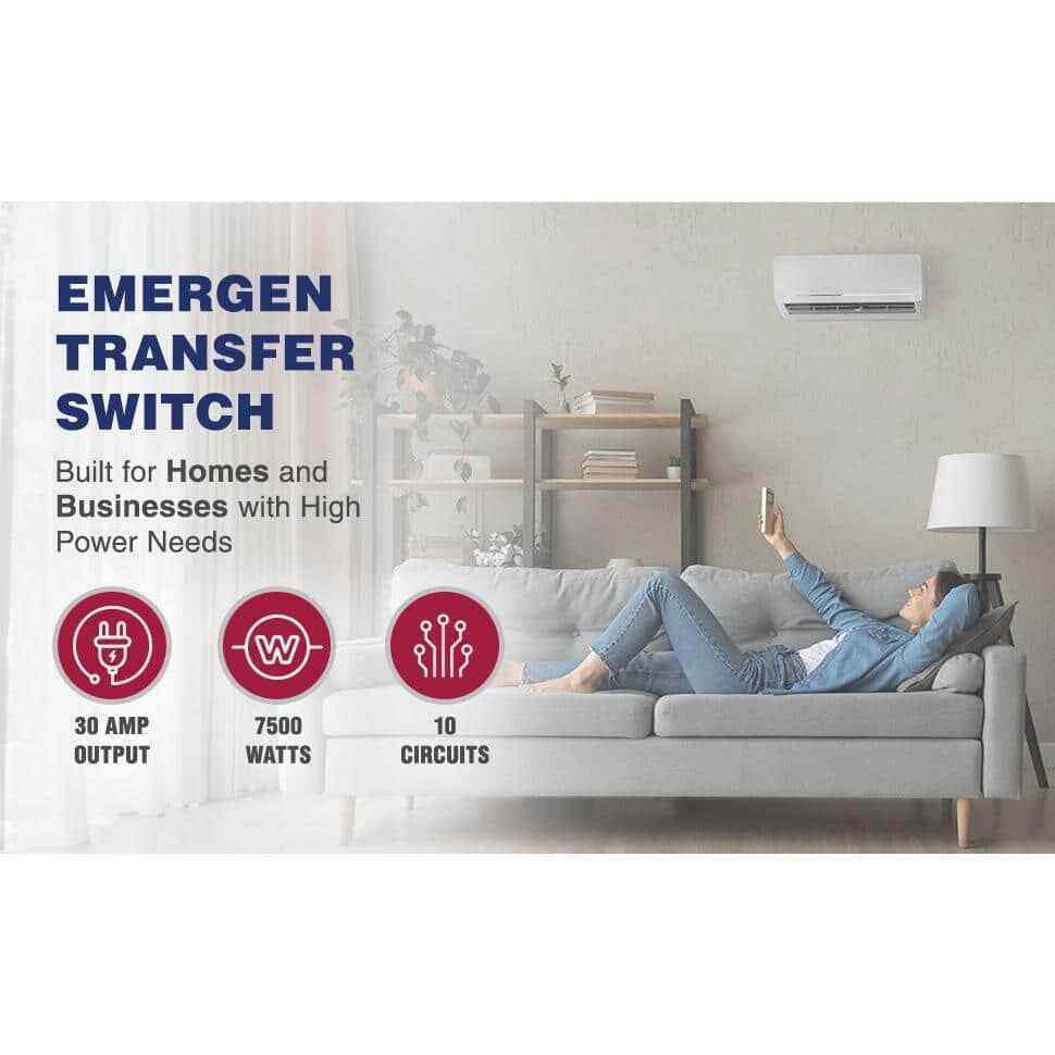 Connecticut Electric 30-Amp 10-Circuits G2 Manual Transfer Switch Kit