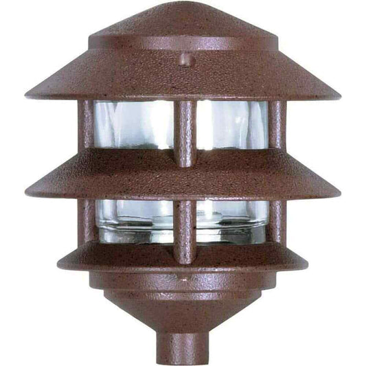 SATCO Nuvo Old Bronze Hardwired Water Resistant Path Light w/ No Bulbs Included