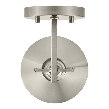 Home Decorators Insdale 1-Light Brushed Nickel Modern Bathroom Vanity Light