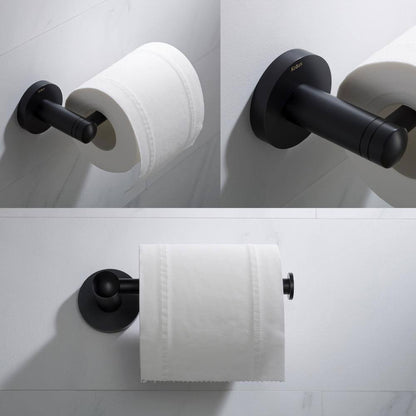 KRAUS Elie Bathroom Toilet Paper Holder in Matte Black KEA-18829MB