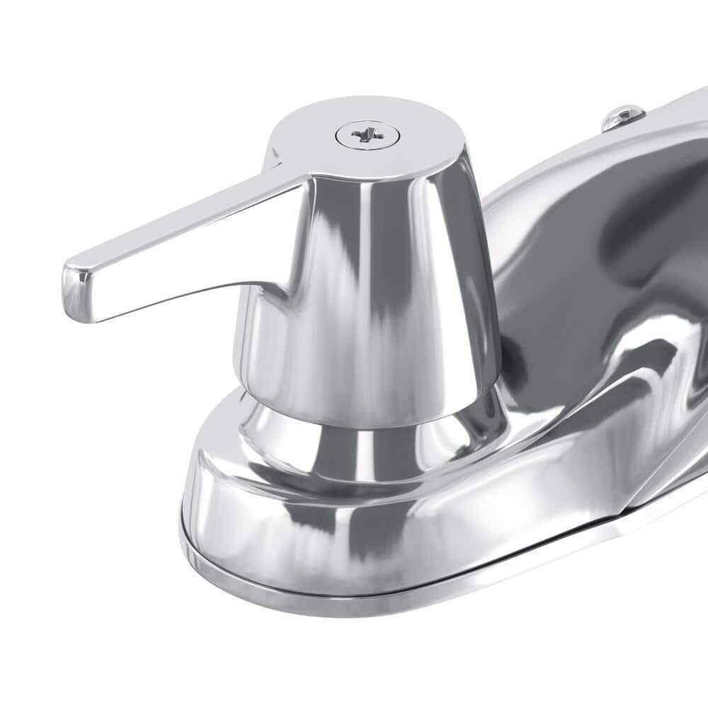 Glacier Bay Aragon 4 in. 2-Handle Low-Arc Bathroom Faucet without Pop-Up Drain