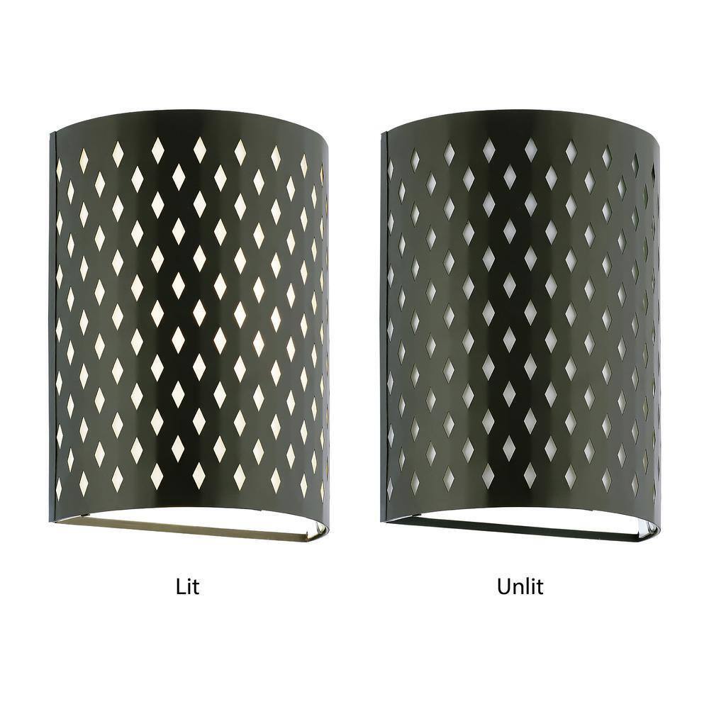 River of Goods Theo 1-Light Matte Black Wall Lantern Sconce Exterior Lighting
