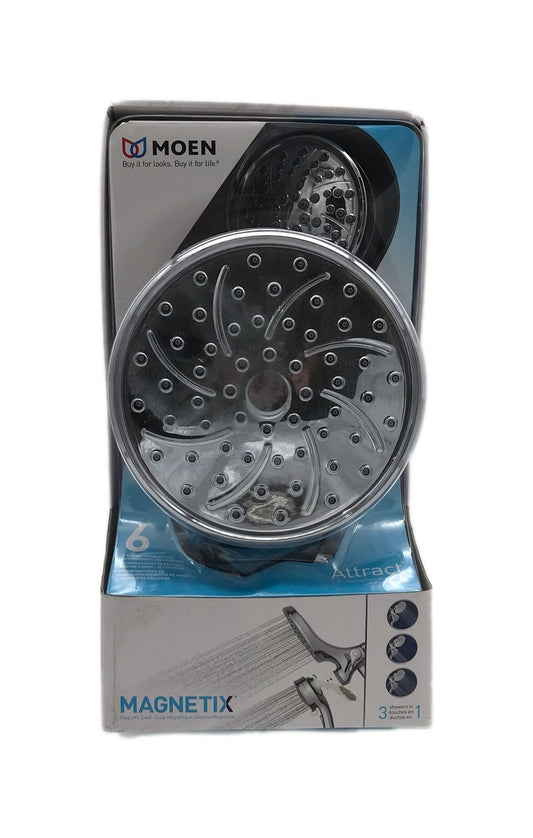MOEN Attract w/ Magnetix 6-spray 6.75 in. Dual Shower Head and Adjustable Chrome