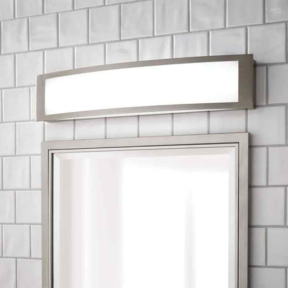 Hampton Bay Woodbury 24.5 in. Brushed Nickel Linear LED Vanity Light Bar