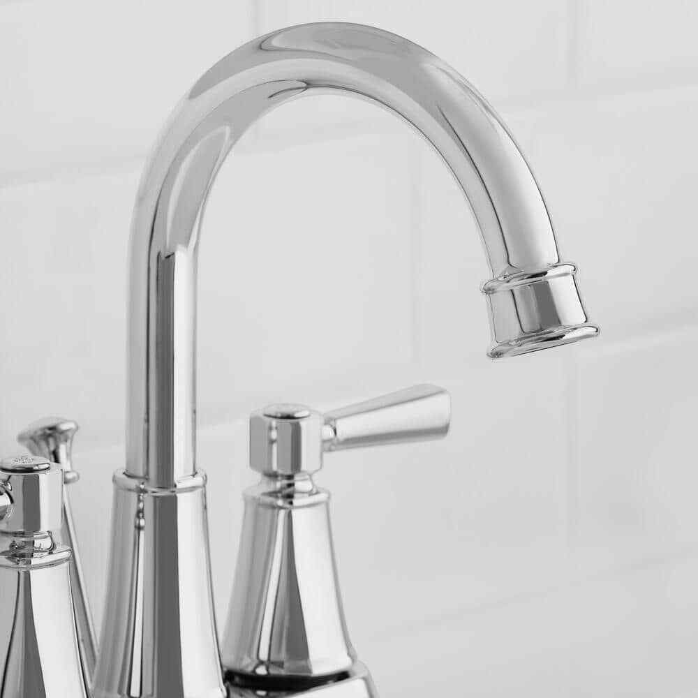 Glacier Bay Melina 4 in. Centerset Double Handle High-Arc Bathroom Faucet Chrome