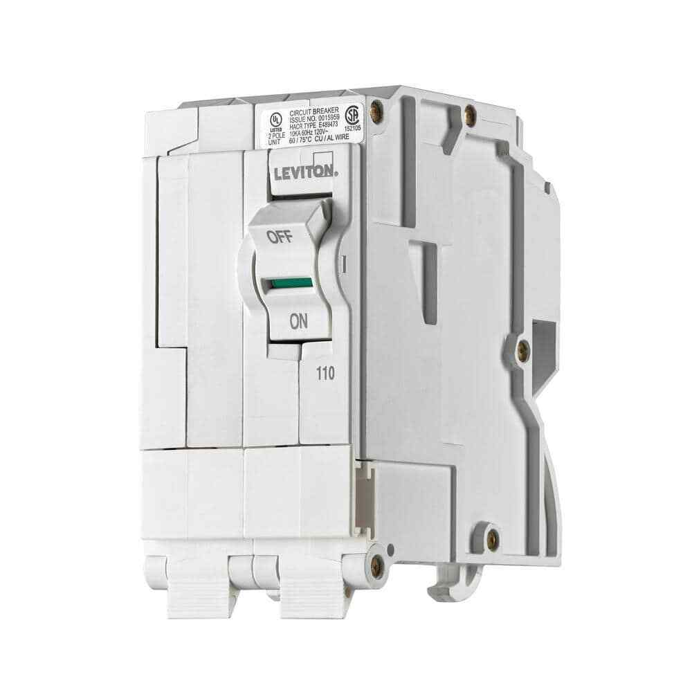 Leviton Branch Circuit Breaker Standard 2-Pole 110A 120V/240V Hydraulic Magnetic