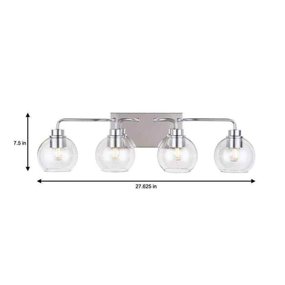 Hampton Bay Vista Heights 4 Light Polished Chrome Vanity Light HD-1862CH