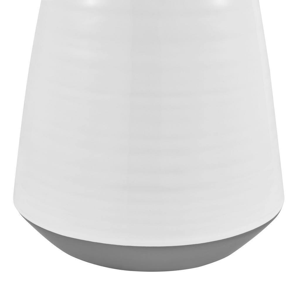 Hampton Bay Flynn 21.25 in. White Accent Lamp