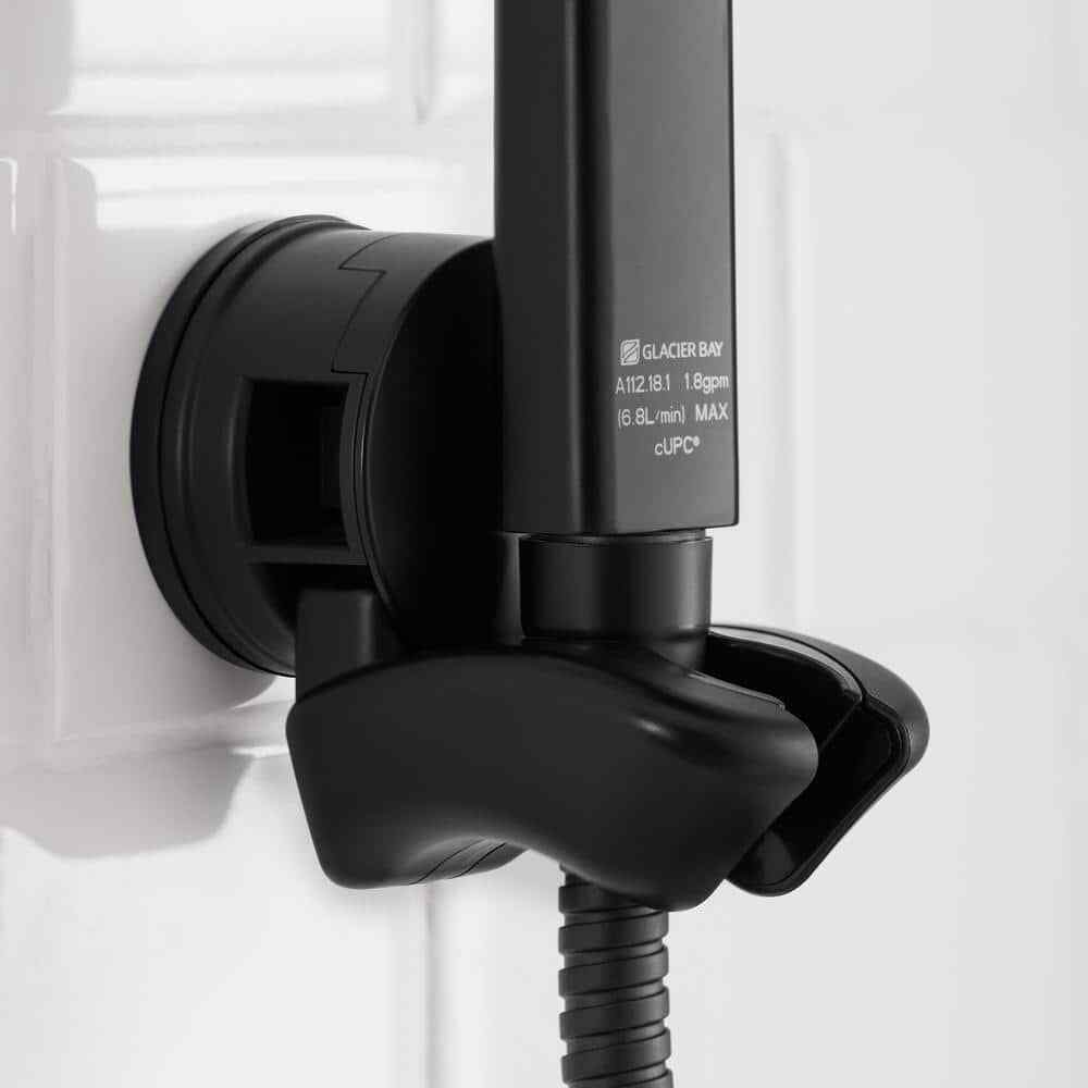 Glacier Bay Modern 1-Spray Dual Tub Wall Mount Fixed and Handheld Shower Heads