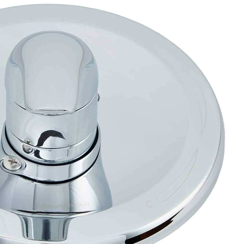 Glacier Bay 1-Handle Valve Trim Kit in Chrome Valve Not Included 864790