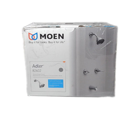 MOEN Adler 2-Handle 1-Spray Tub and Shower Faucet w/ Valve Chrome Valve Included