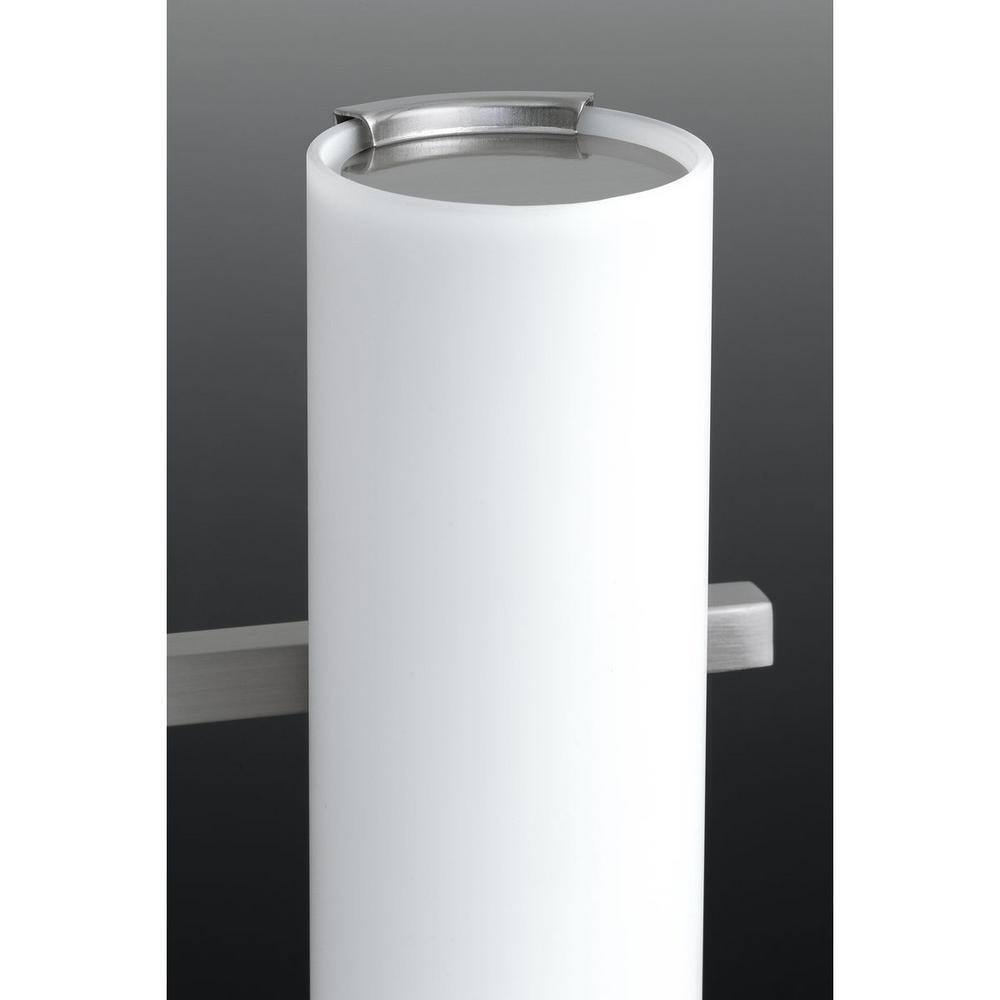 Progress Lighting 3-Light Polished Chrome Etched White Glass Vanity Light