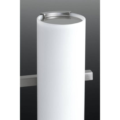 Progress Lighting 3-Light Polished Chrome Etched White Glass Vanity Light