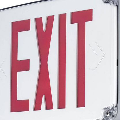 Progress Lighting 120-Volt White Integrated LED Exit Sign