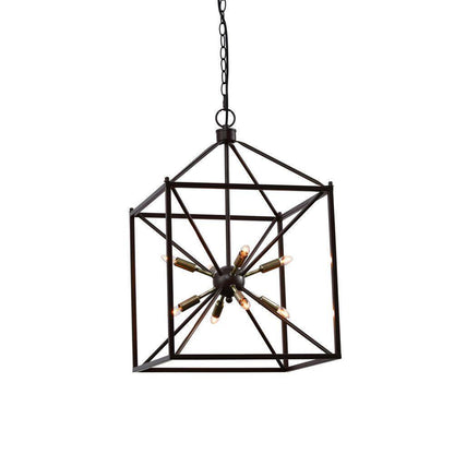 LAZZUR Touques 16 in. 8-Light Modern Matte Oil Rubbed Bronze Pendant