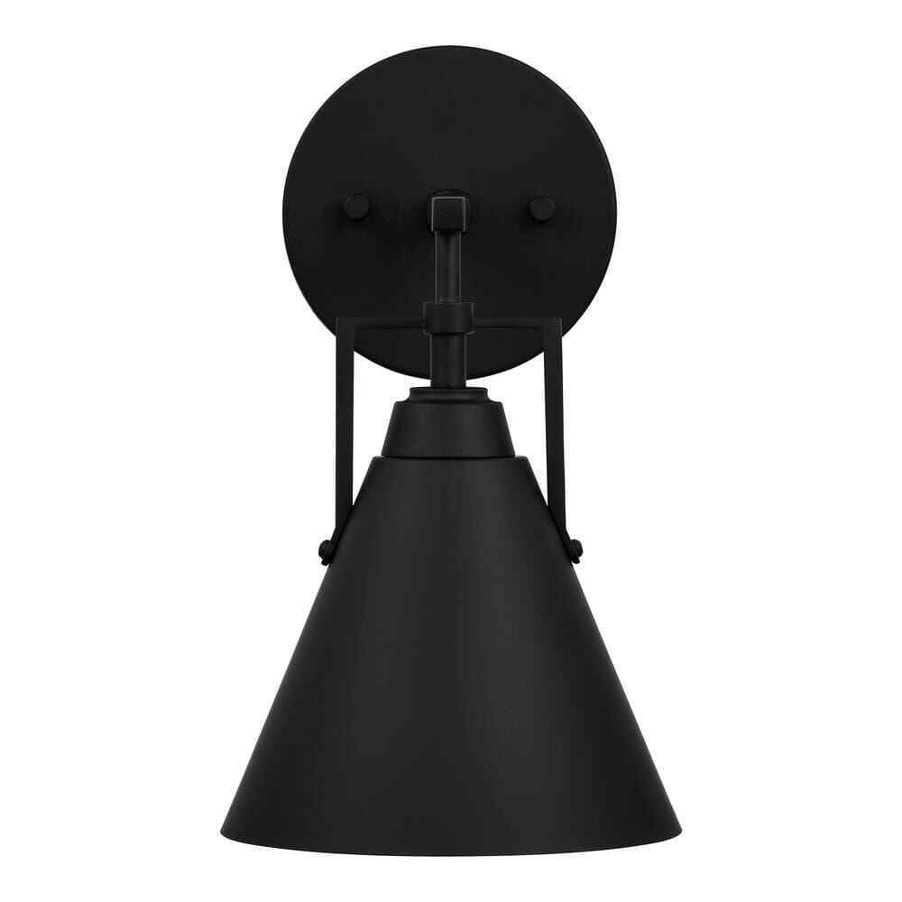 Home Decorators Insdale Matte Black Modern Industrial Bathroom Vanity Light