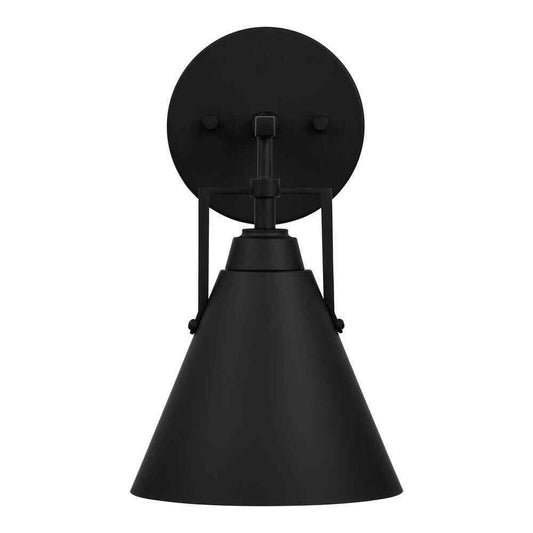 Home Decorators Insdale Matte Black Modern Industrial Bathroom Vanity Light