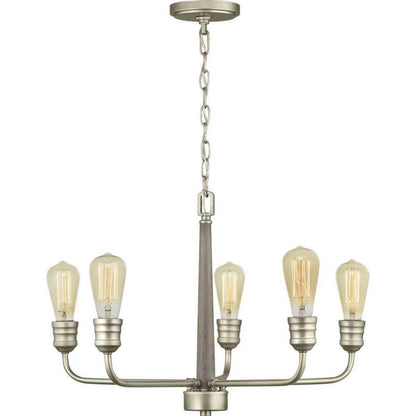 Home Decorators Palermo Grove 24 in. 5-Light Antique Nickel Coastal Chandelier