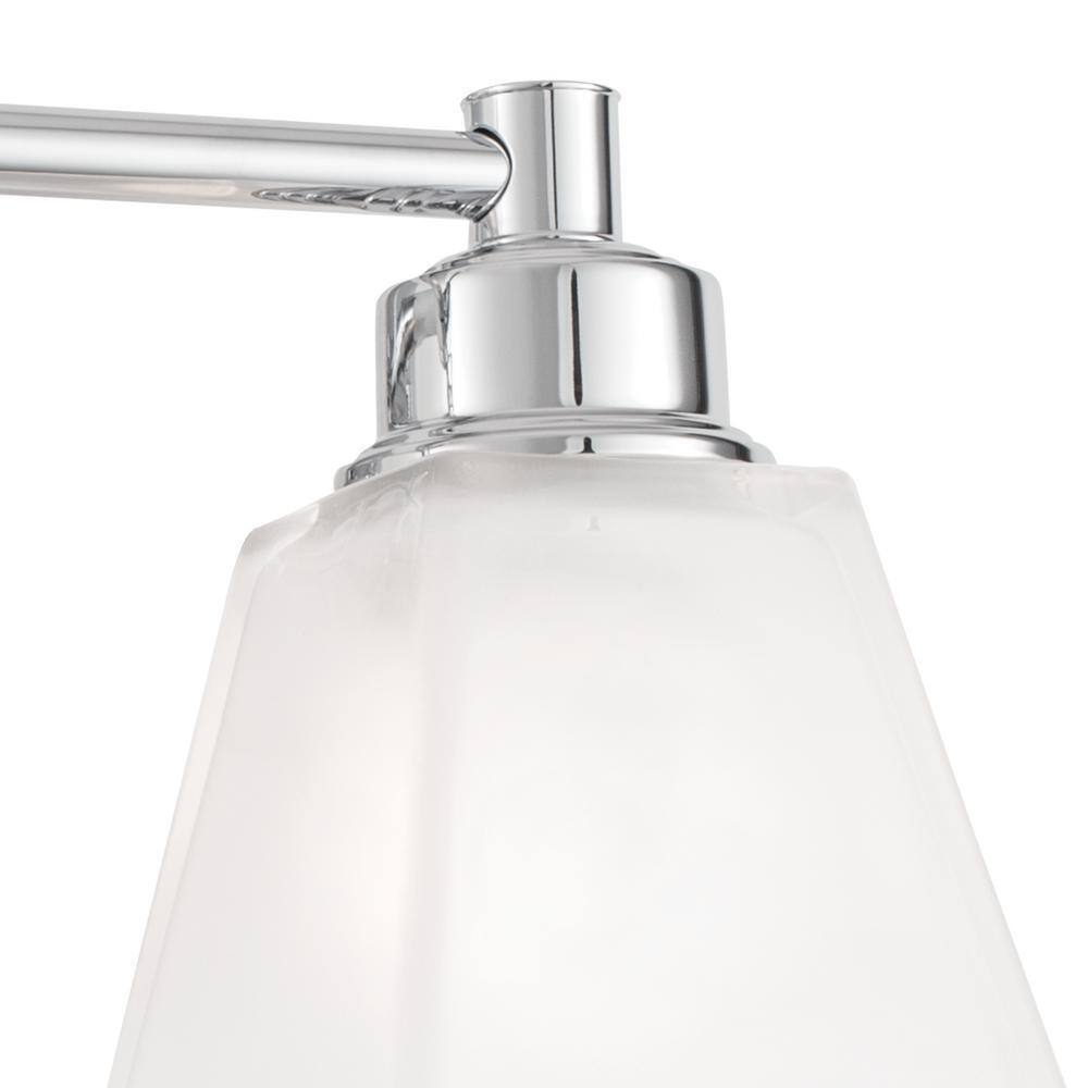NORWELL Matthew 2-Light Chrome Bathroom Vanity Wall Sconce