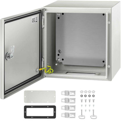 VEVOR Electrical Enclosure NEMA 4X Carbon Steel Electrical Junction Box, Gray