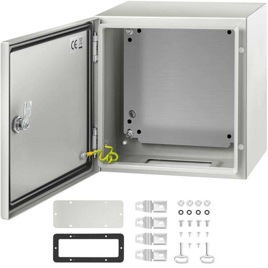 VEVOR Electrical Enclosure NEMA 4X Carbon Steel Electrical Junction Box, Gray