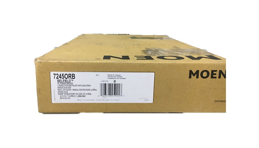 MOEN Belfield Single-Handle Standard Kitchen Faucet w/ Side Sprayer in Bronze