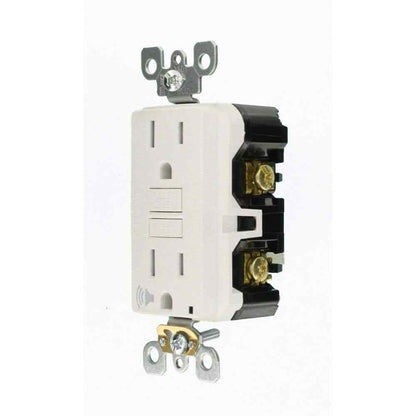Leviton 15Amp Self-Test Tamper-Resistant GFCI Outlet w/ Audible Trip Alert White