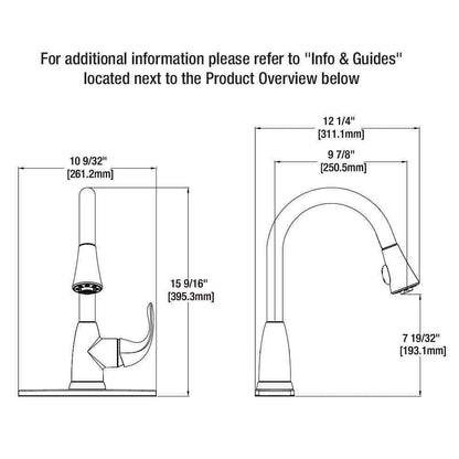 Glacier Bay Market Single-Handle Pull-Down Sprayer Kitchen Faucet