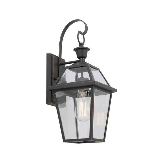 Luminosa Glenneyre 7-3/4''W Exterior Wall Lantern Bronze Finish Clear Glass