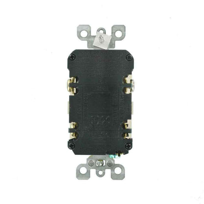 Leviton 20 Amp SmartlockPro Blank Face GFCI Outlet Light Almond GFRBF-T