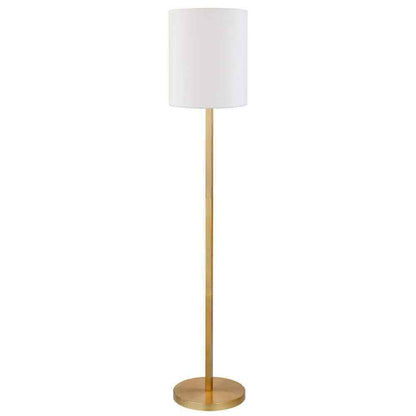 Meyer&Cross Braun 62 in. Brass Finish Floor Lamp with Round Base FL0904