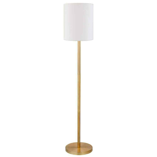 Meyer&Cross Braun 62 in. Brass Finish Floor Lamp with Round Base FL0904