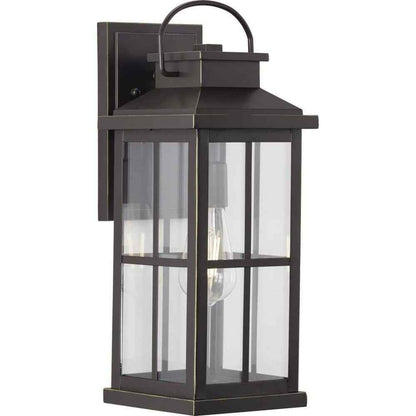 Progress Lighting Williamston 7 in. Antique Bronze Clear Glass Wall Lantern