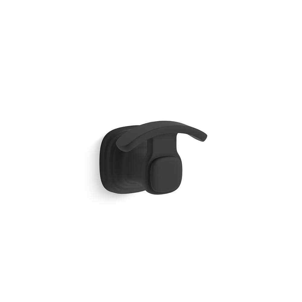KOHLER Numista Bathroom Wall Mount Robe Hook in Matte Black R30664-BL