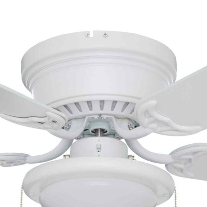 Hugger 44 in. LED Matte White Ceiling Fan AL383CP-MWH