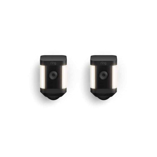 Ring Spotlight Cam Plus Battery Smart Security Video Camera w/ LED Light 2-Pack