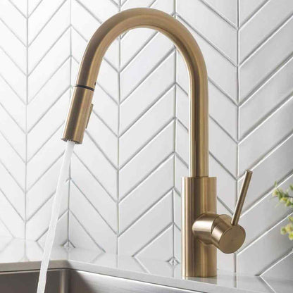 KRAUS Oletto Single-Handle Pull-Down Kitchen Faucet w/ Dual-Function Sprayer