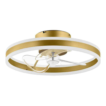 Hampton Bay Preen 20 in. LED Indoor Gold Ceiling Fan with light and remote