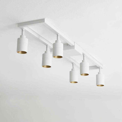 Vidalite White Modern LED Fixed Track Light 42-Watt Six Rotating Gimbal Heads