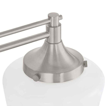 Home Decorators Collection Maybry 22.20 in. 3-Light Brushed Nickel Vanity Light