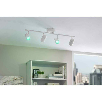 Hampton Bay Crosshaven 4-Light LED Track Ceiling Light Kit Powered by Hubspace