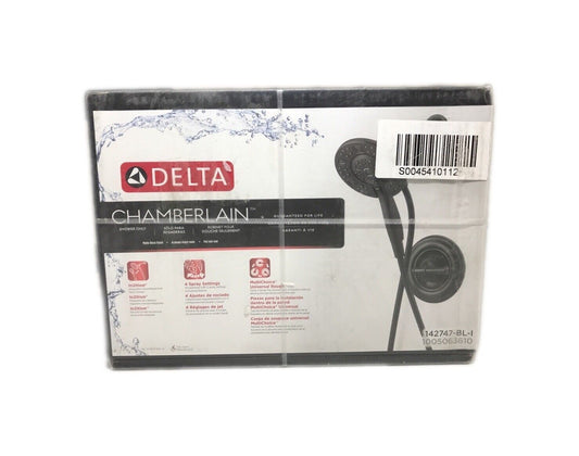 Delta Chamberlain In2ition 2-in-1 1-Handle 4-Spray Shower Faucet Matte Black