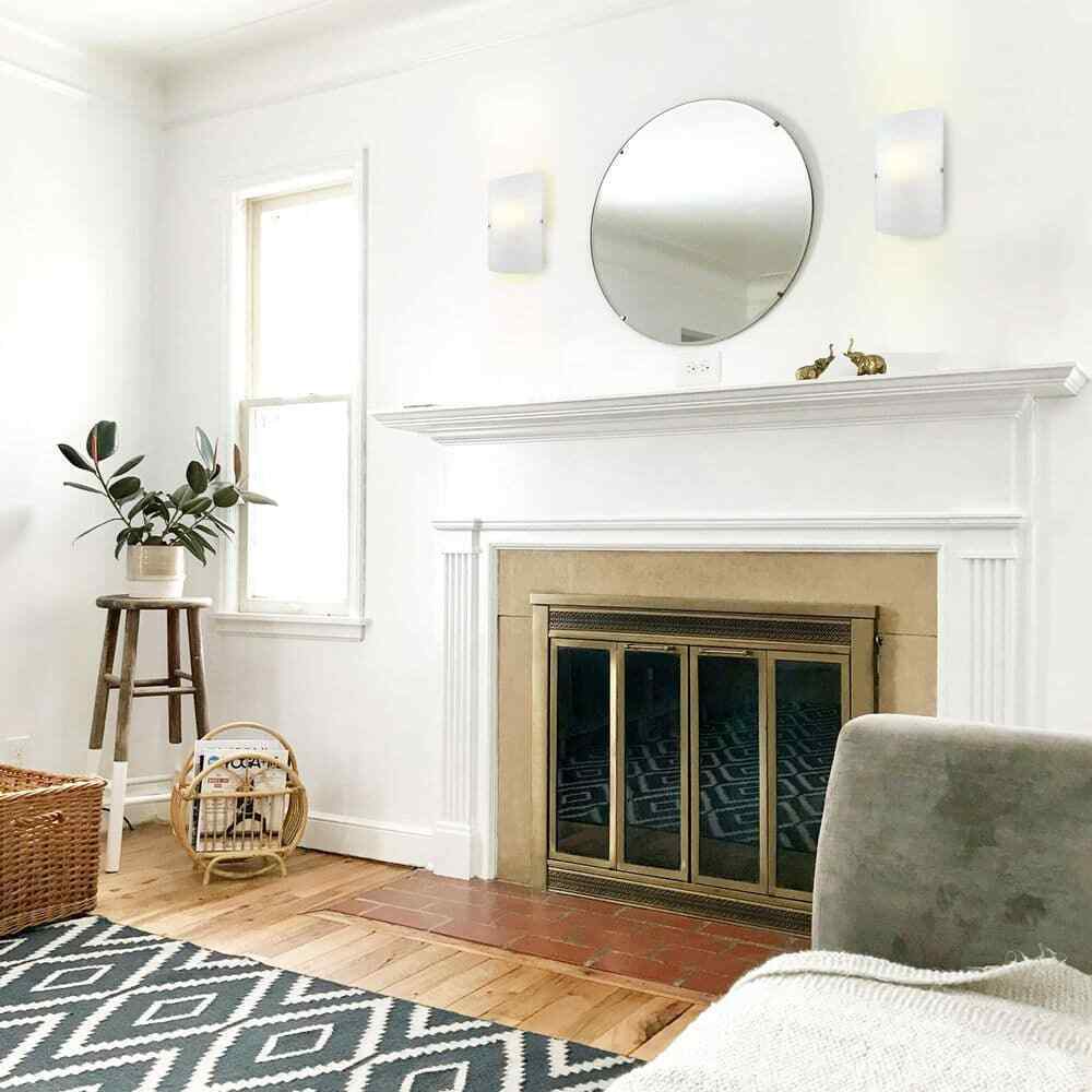 Eglo Troy 3 3 in. W x 11.8 in. H 1-Light Matte Nickel Wall Sconce w/ Glass Shade