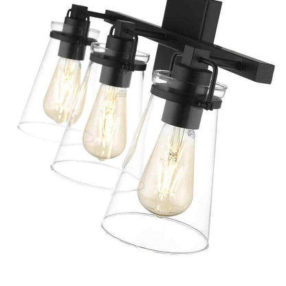 Home Decorators Collection Stonedale 20 in. 3-Light Black Vanity Light HDLI006