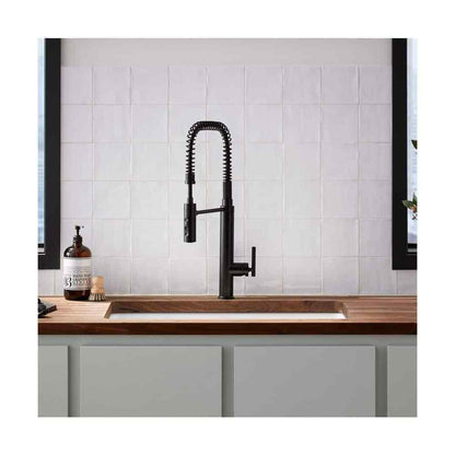 KOHLER Purist Single-Handle Standard Kitchen Faucet in Vibrant Brushed Bronze